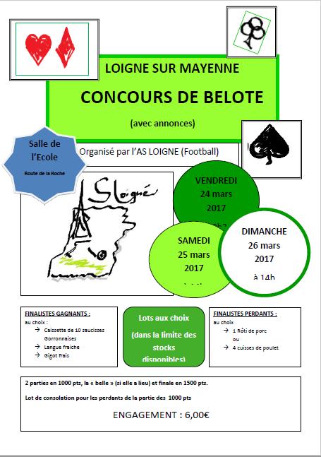 Concours de Belote 24-25-26 Mrs