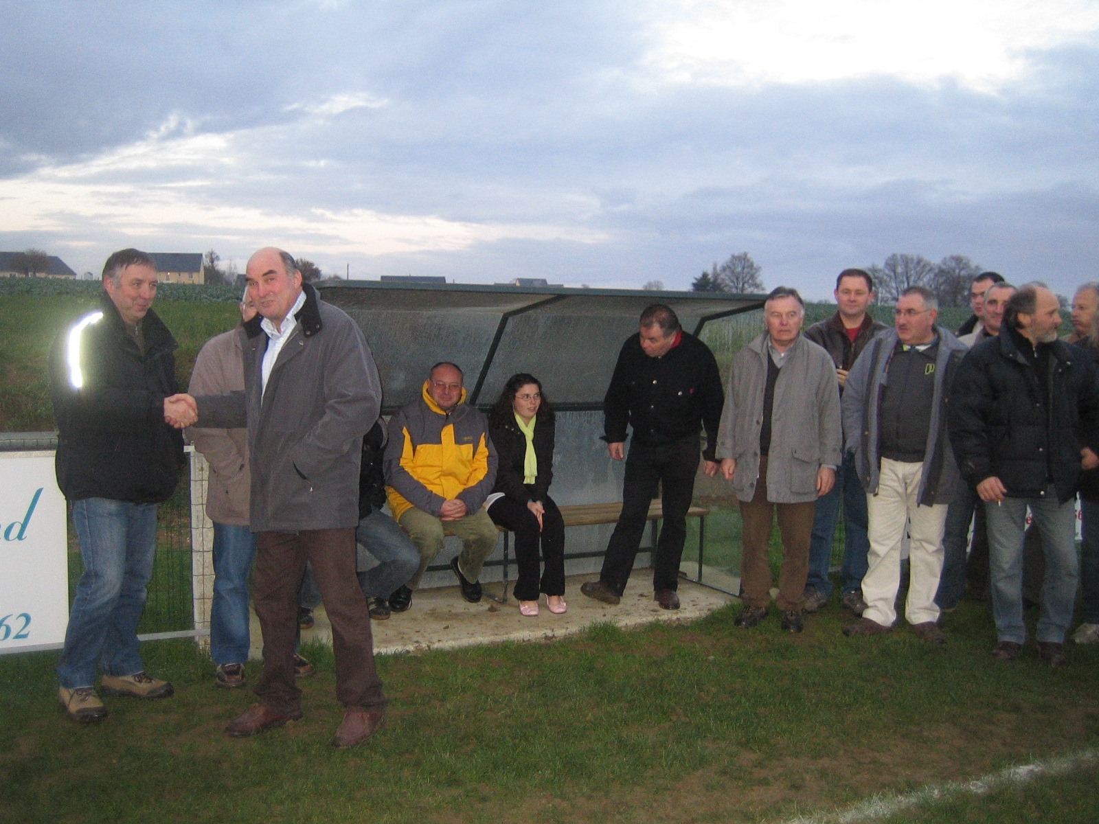 Inauguration Bancs de touche et panneaux publicitaires