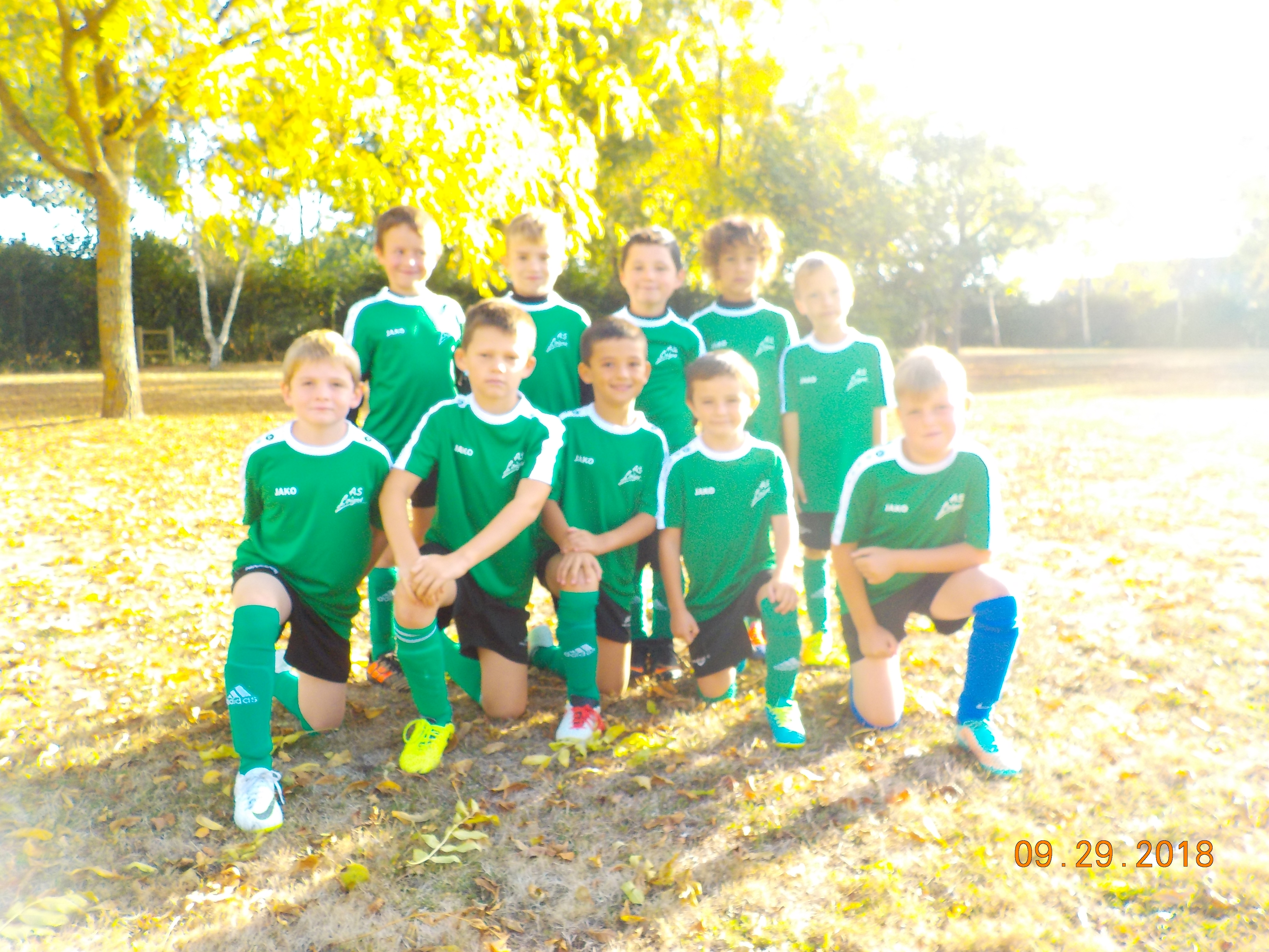 le groupe u9 garçon