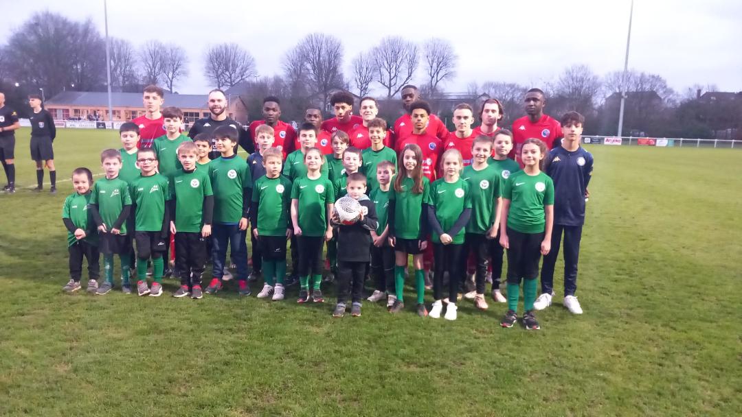 L 'école de foot à l'honneur